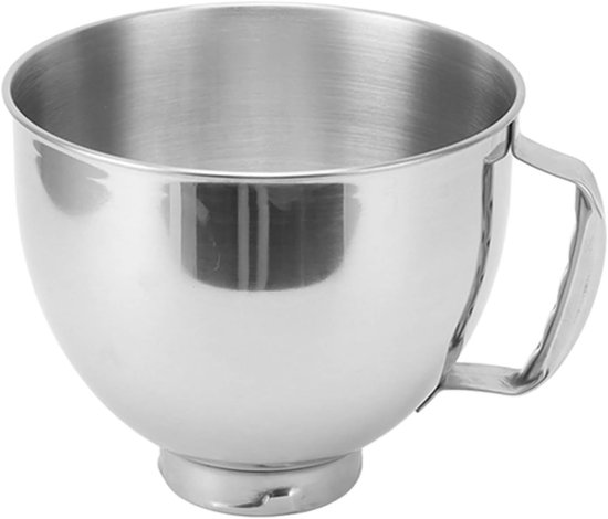 Roestvrijstalen Mengkom - Bak Kom - Keukenmixer Accessoire - Duurzaam 304 Materiaal - 5QT Capaciteit