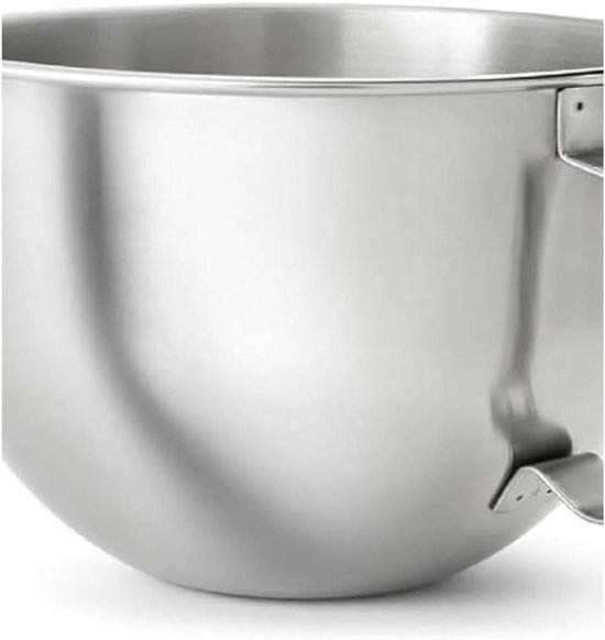 Roestvrijstalen Mengkom - Keukenmachine Kom - Bakken en Mixen - Ergonomisch Handvat - 5.6 Liter - Zilver