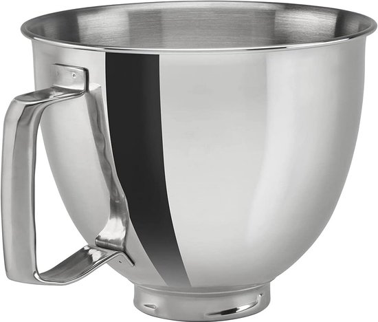 Roestvrijstalen Mengkom Met Handvat 4,8L - Compatibel Met Keukenmachines van KitchenAid