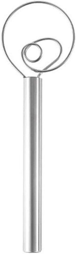 Roestvrijstalen Mixer - Deeggarde - Bakken van Brood - Ergonomisch Ontwerp - 295 cm - Zilver van Merkloos