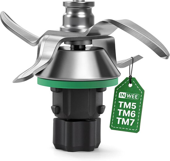 Roestvrijstalen reservemes met afdichtingsring voor Thermomix keukenmachines, geschikt voor TM5, TM6 en TM7, vaatwasserbestendig en duurzaam keukenaccessoire