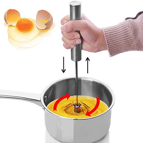 Roestvrijstalen Semi-automatische Ei Blender Mixer voor Keuken van Merkloos