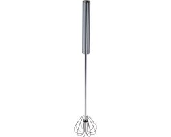 Roestvrijstalen Semi-Automatische Eierklopper – Duurzame Handmixer voor Eieren, Room en Bakbereidingen - Maat S van Merkloos