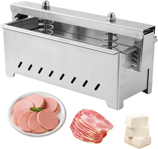 Roestvrijstalen tofu-pers en vleespers met instelbare druk, ideaal voor biefstuk, kip en varkensvlees, rechthoekig ontwerp
