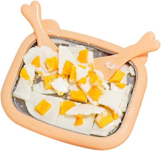 Rolijsjesmaker - Dessert plaat - Thuis desserts maken - Geen stroom nodig - 26x21x3.5cm - Zilver