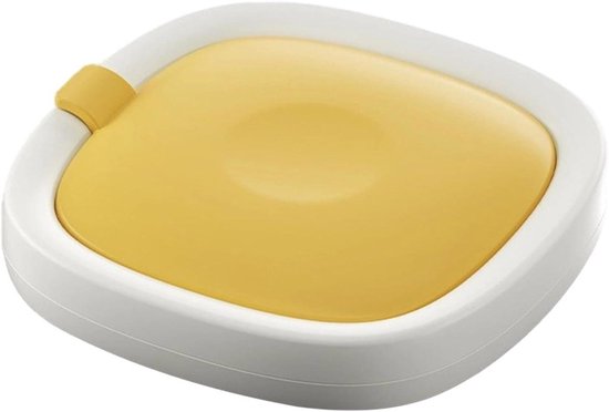 Rolmachine - Dessert maker - Zelf ijs maken - Handmatige bediening - 22.7 x 22.7 cm - Geel