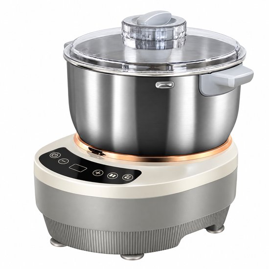 Rolu Deegmachine – Deegkneedmachine – 7 Liter Inhoud – 200W – 29 × 24 × 30 CM - Fermentatiefunctie – RVS van Rolu