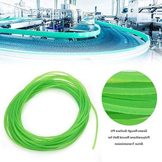 Ronde PU Strap met Ruwe Afwerking, PU Aandrijfsnaar voor Diverse Toepassingen (2mm x 10m) van Merkloos