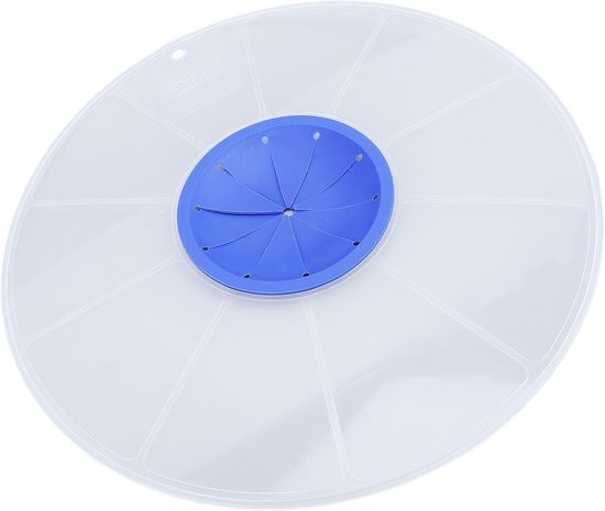 Ronde Spatdeksel voor Mixer van Silicoon, 30 cm Transparant, Bescherming tegen Eieren en Vloeistoffen tijdens het Mixen, Ideaal voor Keukenaccessoires