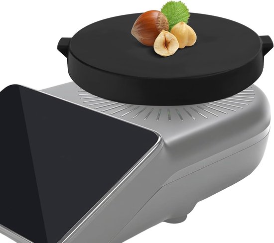Ronde weegschaal van 19 cm voor Thermomix TM7, silicone platform met handvatten voor gemak