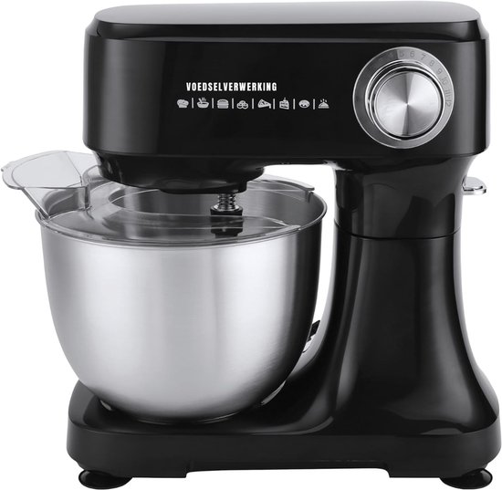 RONN® Mixer met mengkom - Mixer - Mixer met mengkom keukenmachine - Zwart - 10cm x 28cm x 32cm van Merkloos
