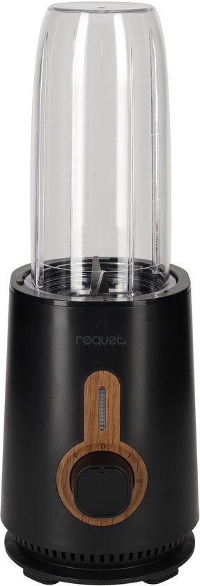 RØQUET Blender Roots – Smoothie Blender – Keuken Blender voor Shakes & Smoothies – Zwart van Merkloos