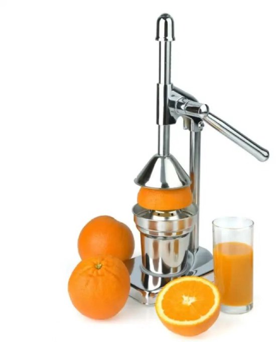 Rosberg - Handmatige Citruspers – RVS Handpers – Cold Press Juicer – Geschikt voor Persen van Sinaasappel, Citroen & Grapefruit