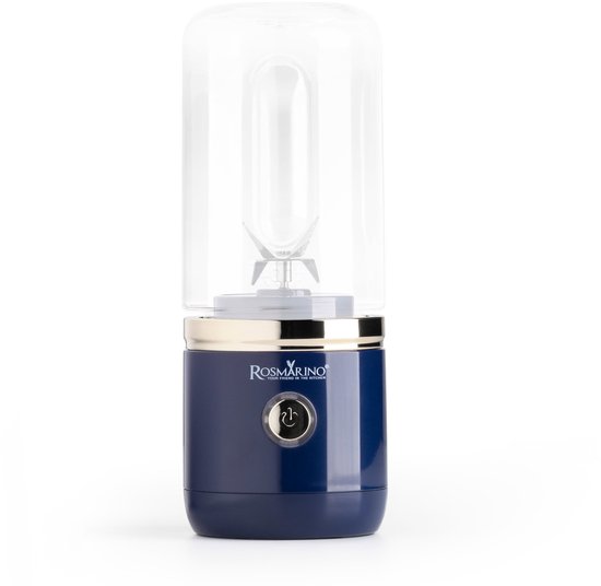 Rosmarino Portable Blender - To go - Mini Blender - Draadloos - 400 ml - 150W - Blauw van Rosmarino
