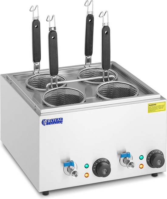 Royal Catering Pastakoker met 4 manden - temperatuur: 30-110 ° C van Royal Catering
