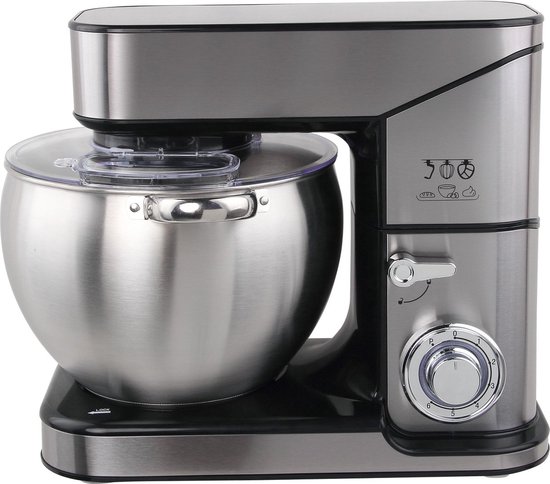 Royal Swiss Keukenmachine - 10 Liter Keukenrobot XL - Multifunctioneel keuken robot - Krachtig 2000W Foodprocessor - Keukenmixer - RVS van Royal Swiss