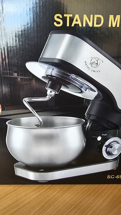 Royal Swiss -Keukenmachine - Keukenrobot 5L Keukenrobot -6snelheden en plus - krachtige motor 1300w van Royal Swiss