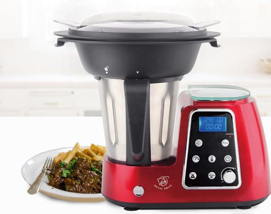 Royal Swiss - Multifunctionele Keukenrobot - Keukenmachine - Foodprocessor - 1800W van Royal Swiss