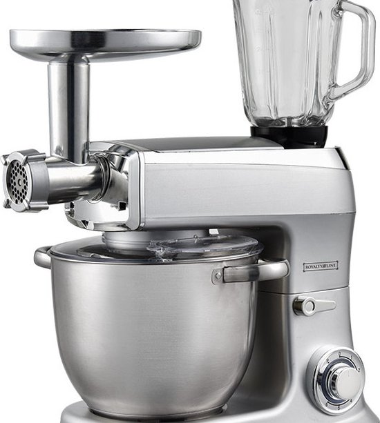 Royalty Line 3-in-1 Keukenmachine 2100 Watt -7.5 Liter- Zilver van Royalty Line