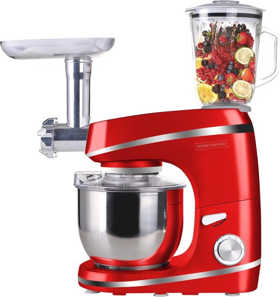 Royalty Line - Keukenmachine - rood 1900W van Royalty Line