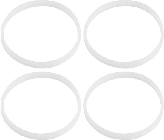 Rubber O-ring 100% gloednieuw - Vervangende Pakking - Afdichtingsring - Wit - 4 Stuks - Geschikt voor Ninja Bullet Juicer - Afdichtring