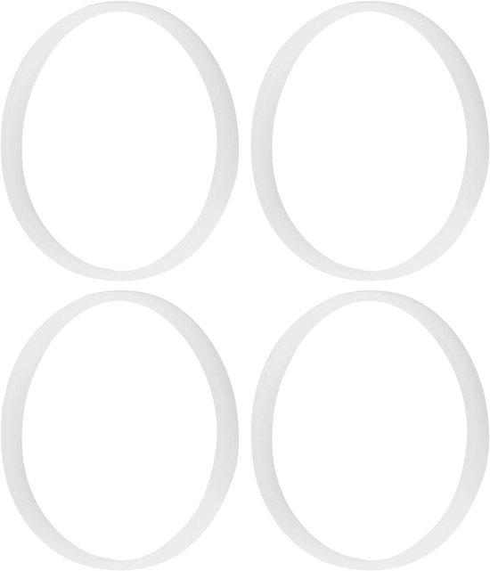 Rubber Pakkingen 10cm - Witte Ring Vervangende Onderdelen voor seal Cups en Deksels van Merkloos