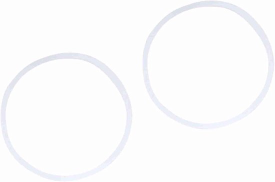 Rubber Seal Gasket Ringen - Siliconen Seals voor 600W Juicer - 2 Stuks Vervangingsringen Geschikt voor Extractor Blades en Deksel