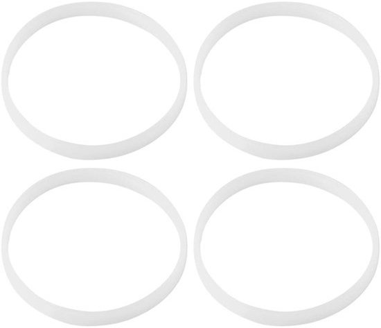 Rubberen afdichtring voor juicerblender, wit, diameter 10 cm, pack van 4, vervangende O-ring