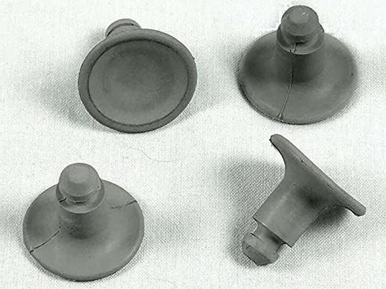 Rubberen Voetjes - Keukenmachine Onderdelen - Apparaat Stabiliseren - Origineel Reserveonderdeel - 4 stuks - Zwart