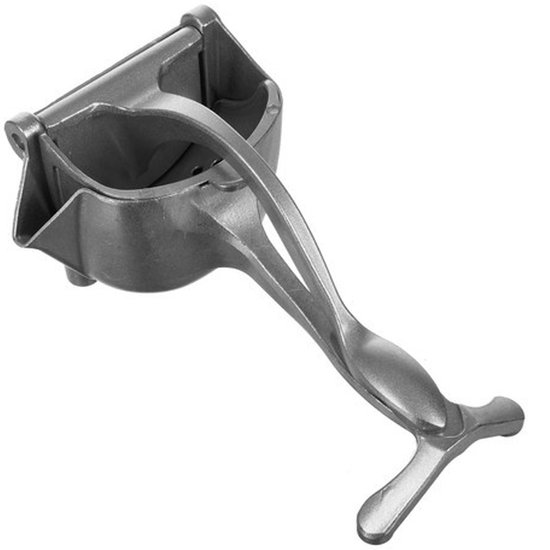 Ruhhy sinaasappel/citrus pers - handmodel - aluminium - 20 x 10 cm - manuel - keuken benodigdheden van Merkloos