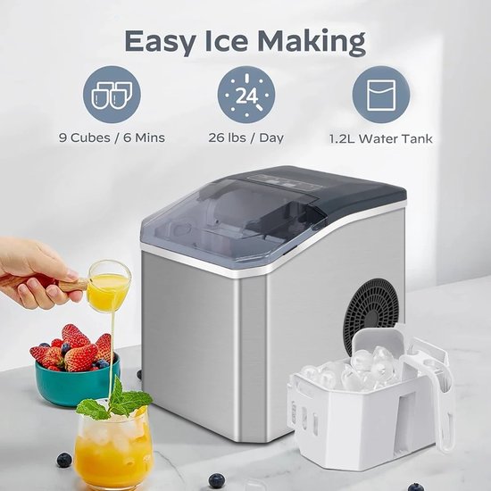 Rumi Mode Elektrische ijsmachine 220V Keukenmachines Elektrische kubussen Professionele ijsmachine voor het huis thuis koffie IM42 van Rumi Mode