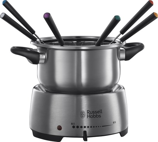 Russell Hobbs Fiesta Fondue Maker - Elektrische Fonduepan - 6 Fonduevorkjes