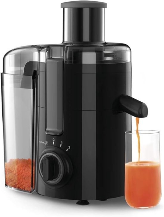 RUX® Sapcentrifuges groenten en fruit - Sapcentrifuges - Slowjuicer - Zwart - ‎10cmx 20cm x 10cm van Merkloos