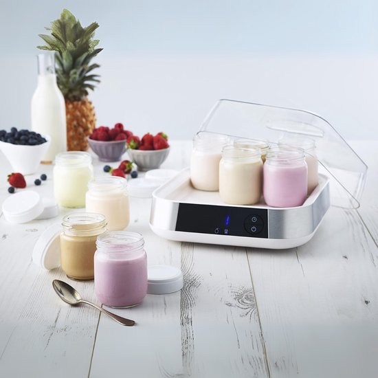 RUX® Yoghurtmaker - Citruspers - Ijsmachine - Zilver - ‎26cm x 25cm x 16cm van Merkloos