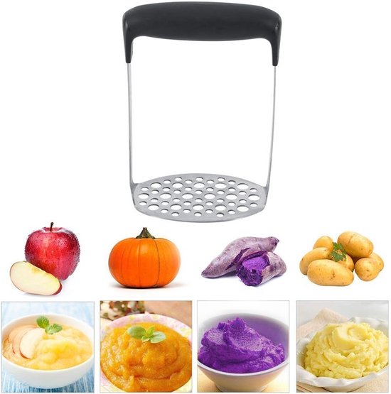 RVS Aardappelstamper voor het Maken van Aardappelpuree, Kindervoeding en Sap, 6 mm en 9 mm Rijen van Merkloos