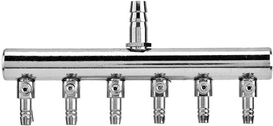 RVS Aquarium Luchtstroom Verdeler met 8 mm Rotatie en 4 mm Controleventiel voor Pompen en Multi-Aansluitingen van Merkloos