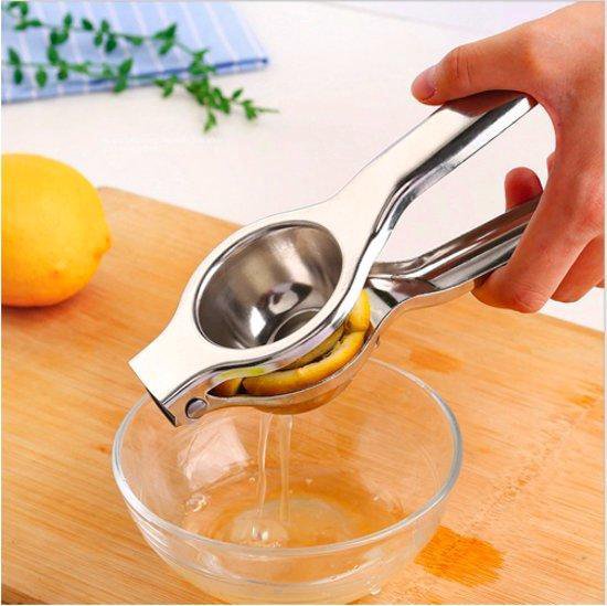 RVS Citroenpers - Limoenpers - Citroenknijper - Limoenknijper - Fruitpers - Citruspers - Juicer - Sinaasappelpers - Handcitruspers - Citrusknijper - Handmatig