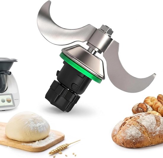 RVS deegmes voor Thermomix TM5 en TM6, ideaal voor deegmixen, eenvoudig schoonmaken en vervangende accessoires