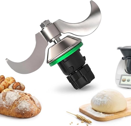 RVS deegmes voor Thermomix TM5 TM6, ideaal voor deegmixen, snel schoonmaken en vervangende accessoires voor optimale prestaties