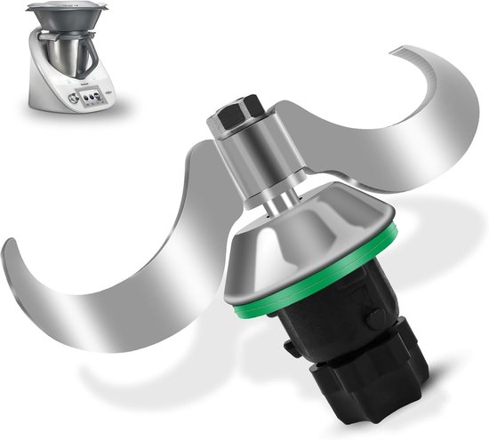 RVS deegmixer voor Thermomix TM5 en TM6, deegkneder met 2 messen, accessoires voor snel mengen en eenvoudig reinigen, ideaal voor bakliefhebbers en thuisbakkers