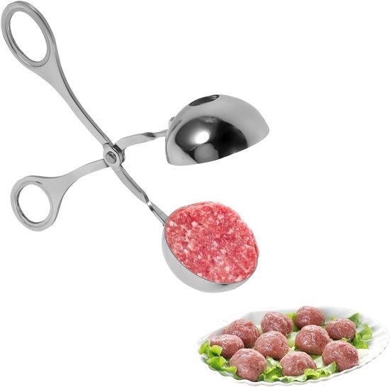 RVS Gehaktbalmaker en Melon Baller, Perfect voor Gehaktballen, Cake Pops en Koekjes in de Keuken van Merkloos