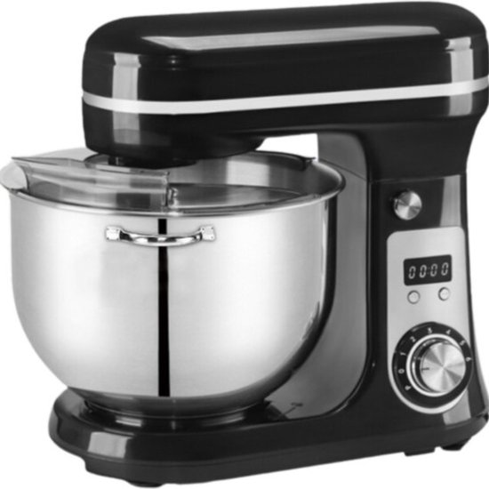 RVS Keukenmixer - 6L Capaciteit - Professionele Deeg- en Kneedmachine - Voor 4KG van Herzberg.