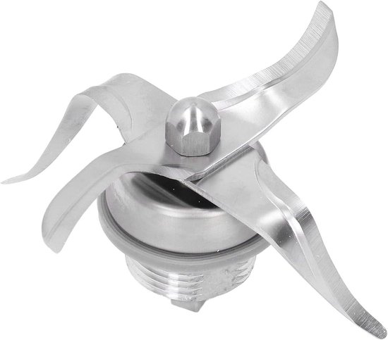 RVS Mengmes met 3 ringen en afdichting voor keukenmachine - Geschikt als vervangend accessoire - Roestvrijstalen mes - Keukenmixer accessoire met afdichtringen - Onderdeel voor Thermomix 3300 van Merkloos