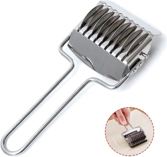 RVS Noodle Cutter voor het Snijden van Pasta, Spaghetti en Noedels - Keuken Gereedschap voor Het Maken van Deeg en Pasta van Merkloos