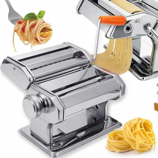 RVS Pastamachine & Deegroller 2-in-1 - Handmatig & Sterk van RVS