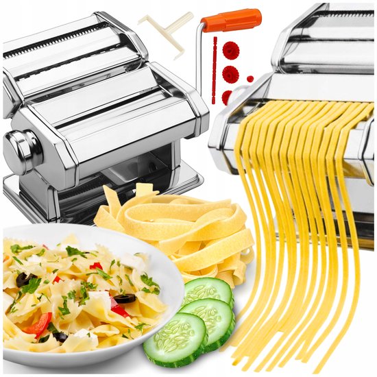 RVS Pastamachine Handleiding: Ravioli, Spaghetti & Deeg - 0,3-3mm