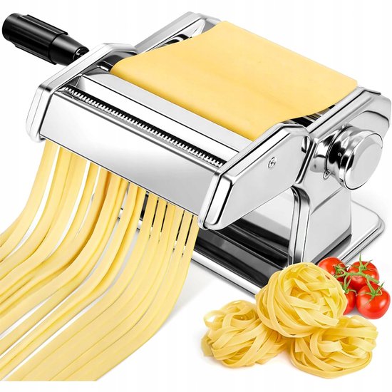 RVS Pastamachine voor Verse Pasta, Lasagne & Deeg - Handmatig