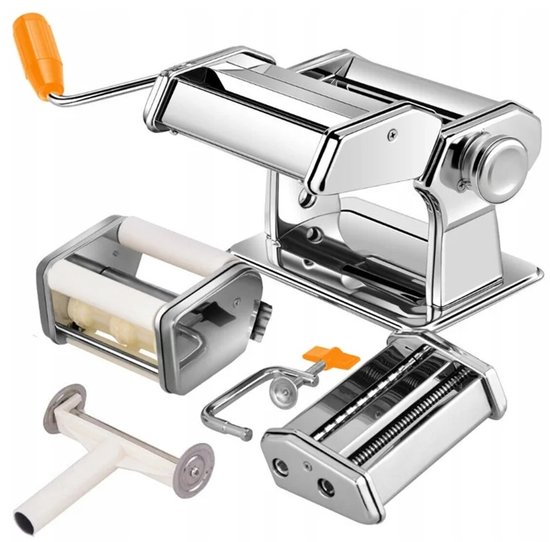 RVS Pastamachine XL 7-in-1: Handheld Pasta & Diepe Maker