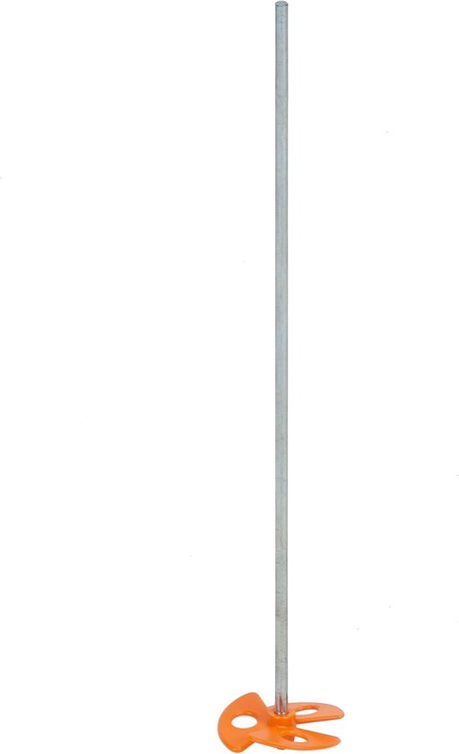 RVS Roerstaaf - Mengen Spiraal - Verf Mengen - Kunststof Propeller - 60mm Mand - Zilverkleurig