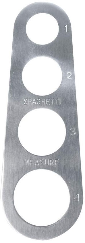 RVS Spaghetti Meetinstrument voor 4 Porties